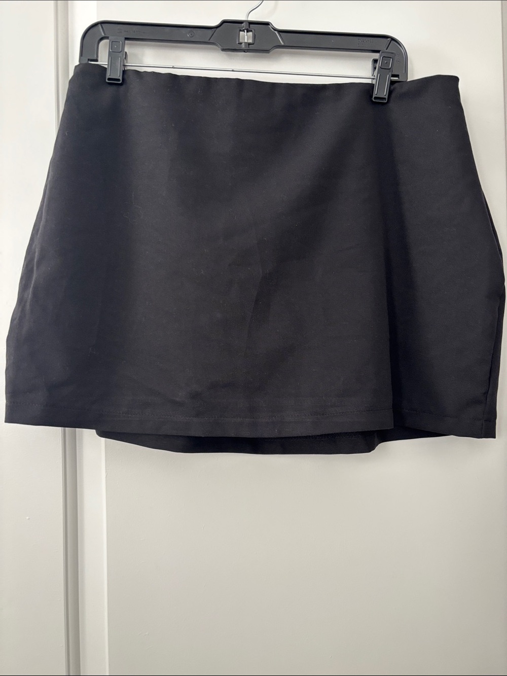Black Elastic Waist Skirt - 0XL